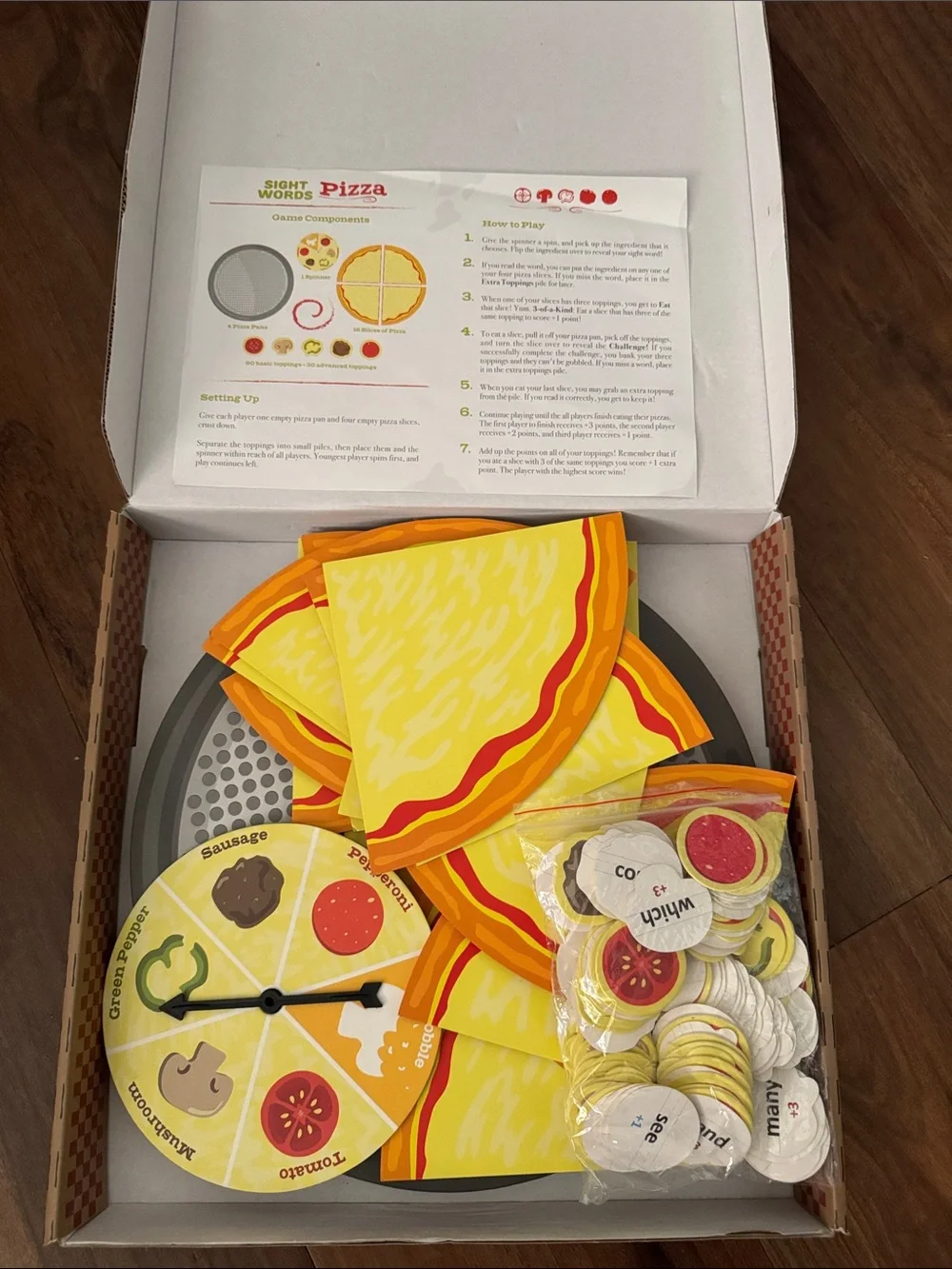 Sight Words Pizza Educational Game